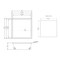 Alfi Brand 12" x 12" Brushed Black PVD Stainless Steel Square Single Shelf Shower Niche ABNP1212-BB - alternate 7